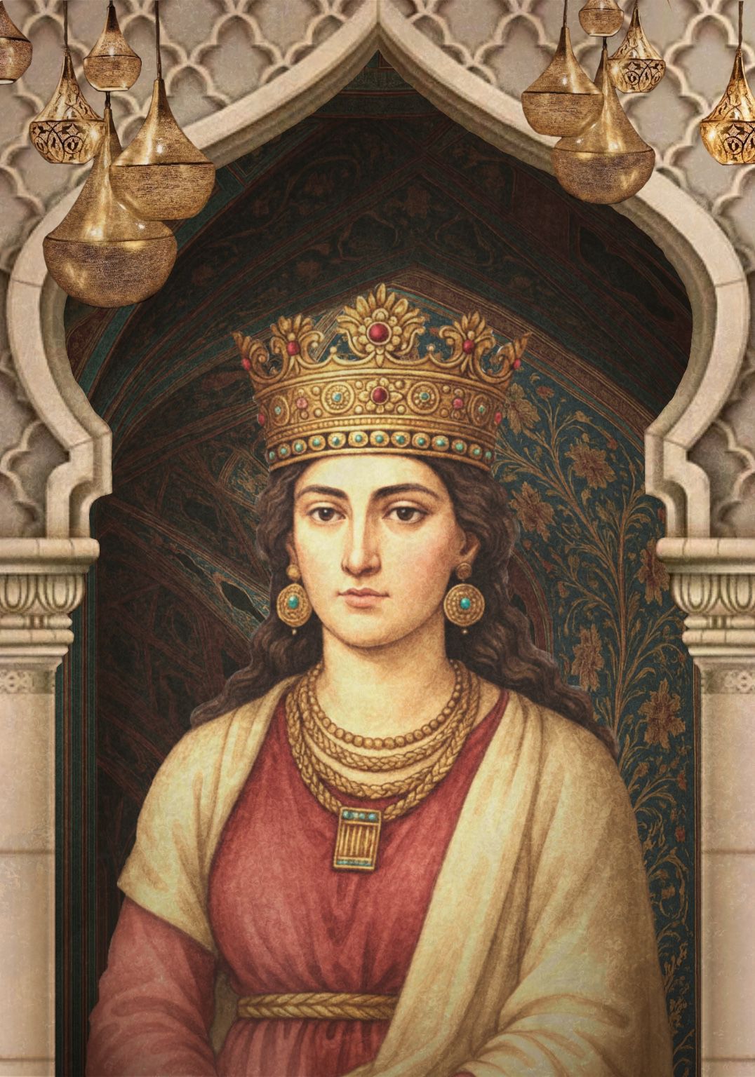 Royal woman of the Mughal court — Manjistha beauty ritual